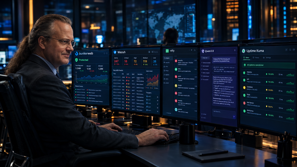 BunkerWeb, syslog-ng, Wazuh und die KI-Auswertung